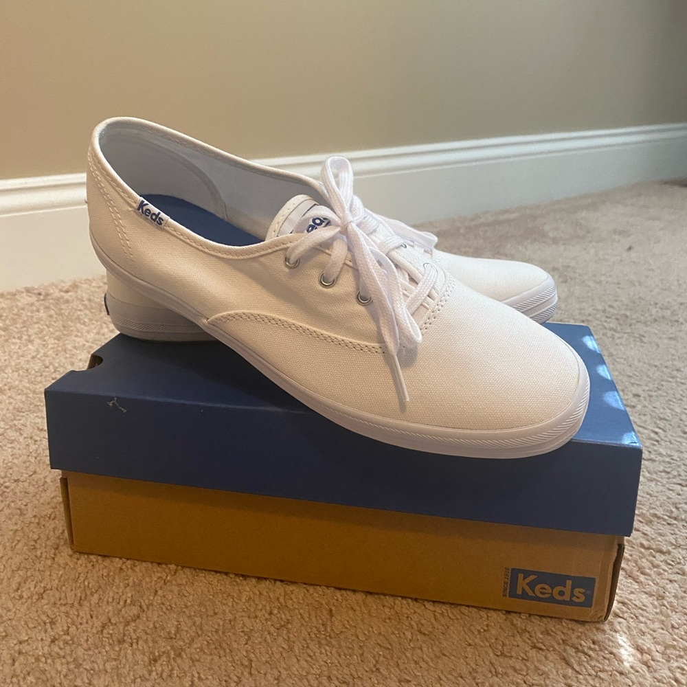 Keds Women's Champion Feat Organic Cotton Sneaker Shoes Size 9 New with box